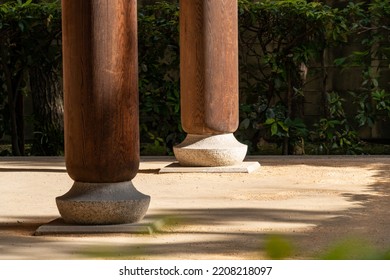 Cornerstone Of A Traditional Japanese Building