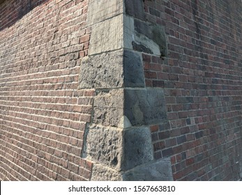 Cornerstones on a wall from the 1700s - Shutterstock ID 1567663810