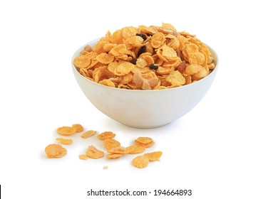 Cornflakes Cereal On White Background Stock Photo 194664893 | Shutterstock