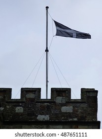 Cornish Flag On Castle 