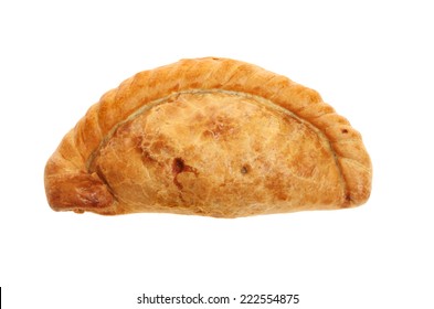 Cornish Pasty Isolated Against White