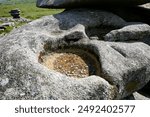 Cornish wishing well, granite erosion, Bodmin moor.