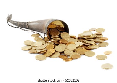 Cornucopia Bone Full Of Gold Coin