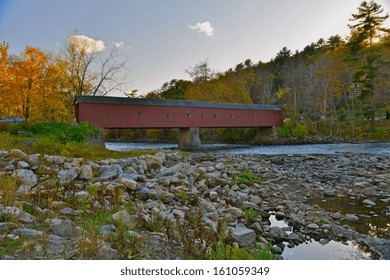 The Cornwall Covered Bridge, Cornwall, Connecticut, USA