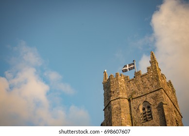 Cornwall Flag On Church