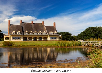 COROLLA, NORTH CAROLINA, USA - September 9, 2018: The Historic Whalehead Club, A Popular Outer Banks Attraction.