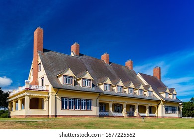 COROLLA, NORTH CAROLINA, USA - September 9, 2018: The Historic Whalehead Club, A Popular Outer Banks Attraction.