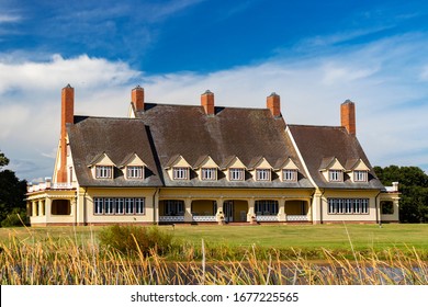 COROLLA, NORTH CAROLINA, USA - September 9, 2018: The Historic Whalehead Club, A Popular Outer Banks Attraction.