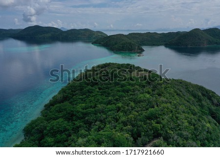 Coron Philippines island via drone.