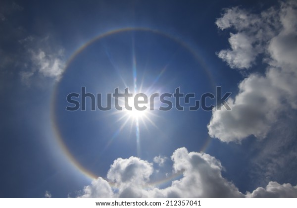 Corona, ring around the\
sun