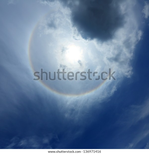 Corona, ring around the sun
with sky