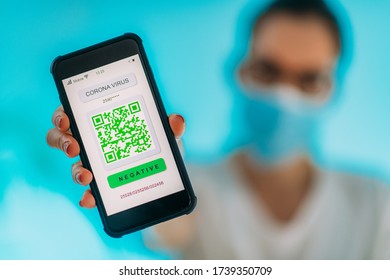 Corona Virus App With QR Code, Used To Confirm Individual Health Status Related To COVID19.