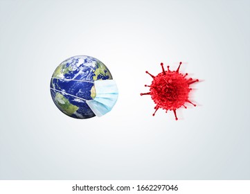 Corona Virus Concept. Coronavirus New Cases Increase Globally. COVID-19 Outbreak On Whole World Concept.