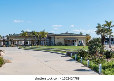 CORONADO, CALIFORNIA/USA - FEBRUARY 23, 2017: The Coronado Playhouse At Glorietta Bay Park Promenade, Which Is The Longest Running Community Theater In San Diego County. 