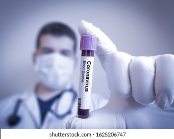 Coronavirus 2019-nCoV Blood Sample. Corona virus outbreaking. Epidemic virus Respiratory Syndrome. China