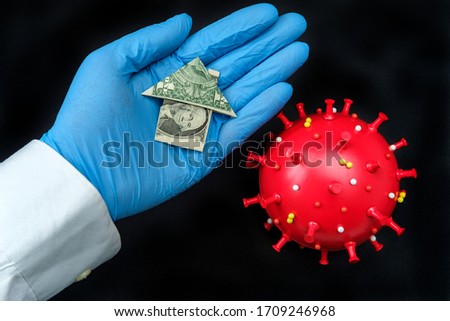 Coronavirus causes unemployment and makes affording rent or mortgage near impossible metaphor Stock photo © 