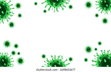 Coronavirus Concept- Corona Virus Molecule