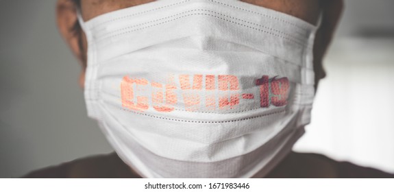 coronavirus covid 19 infected patient, man wearing mask and cough with Covid-19 virus outbreak in India. concept of Corona virus quarantine,Covid-19 - Shutterstock ID 1671983446