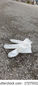 Coronavirus Related Waste As Used Plastic Gloves Abandoned In The City Streets Are A New Collateral Effect Of  COVID19 Pandemic