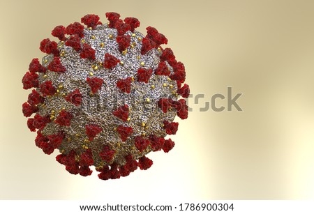 Coronavirus Sars-Cov-2 Covid-19 3d image