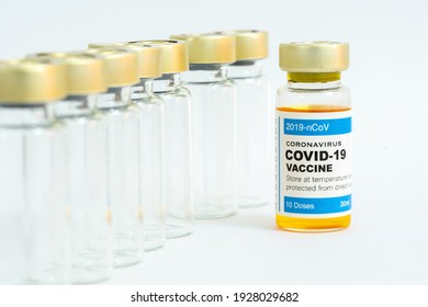 Coronavirus vaccine with medical health care concept. - Shutterstock ID 1928029682
