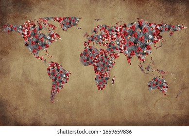 Coronavirus World Map, Covid, Virus, Sars