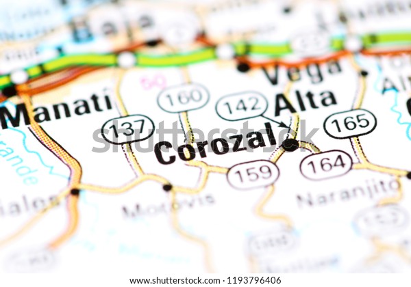 Corozal Puerto Rico Map Corozal Puerto Rico On Map Stock Photo 1193796406 | Shutterstock