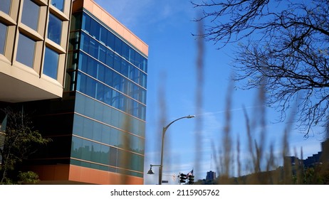 A Corporate Ball Room Or Event Center As Seen From Outside