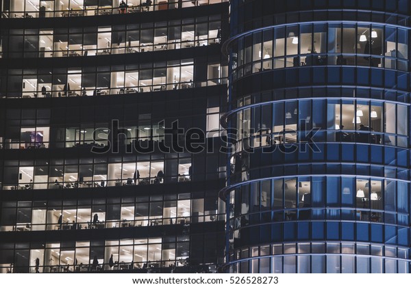 Corporate Building Night Stock Photo (Edit Now) 526528273