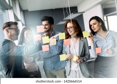 Corporate business team and manager in a meeting - Shutterstock ID 1420666514