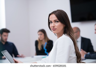 Corporate business team and manager in a meeting, close up - Shutterstock ID 659028181