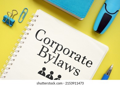 Corporate Bylaws Is Shown Using A Text