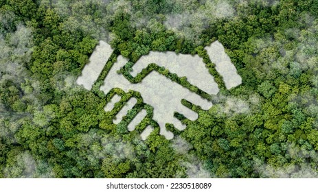corporate concept to invest in the environment social and governance. Cooperation of organization environment for charity and support Environmental technology concept for Sustainable development goals - Shutterstock ID 2230518089