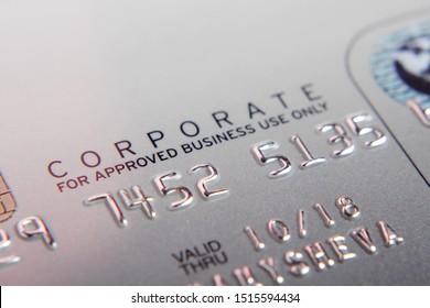 A Corporate Credit Card, Close View