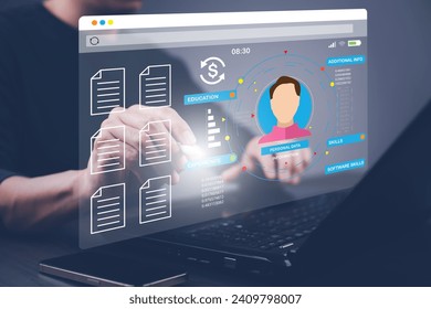 Corporate data management system and document management system with employee privacy. Employee confidentiality. Software for security, searching and manage corporate files and employee information.