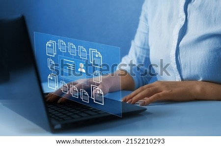 Corporate data management system and document management system with employee privacy. Employee confidentiality. Software for security, searching and managing corporate files and employee information.