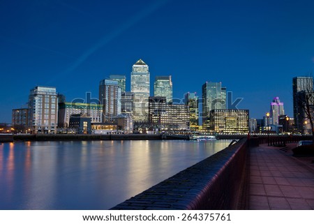 Corporate Finance -Canary Wharf Stockfoto © 
