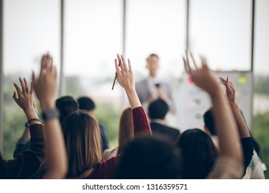 Corporate Meeting Asian Group a Question or Answers Class Audience Conference Professional Business Presentation Meeting Seminar People - Shutterstock ID 1316359571