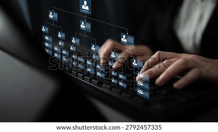 Corporate org chart and team structure show hierarchy, team, and structure for clear organization, management, and operational planning Latch