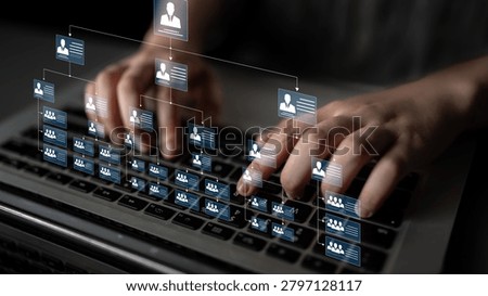 Corporate org chart and team structure show hierarchy, team, and structure for clear organization, management, and operational planning Latch