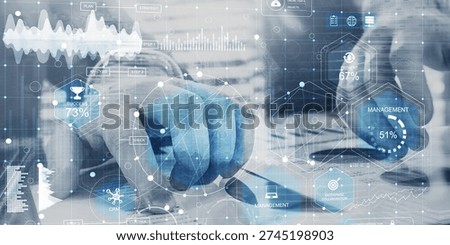 Corporate Performance Analysis Dashboard with Strategy Planning and Management KPIs.
