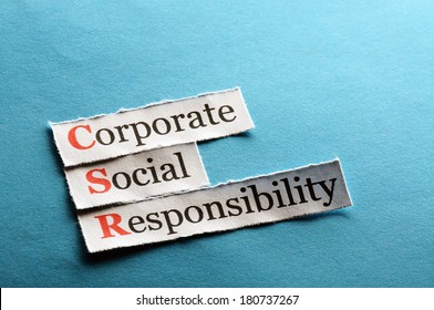 Corporate Social Responsibility (CSR) Concept On Paper