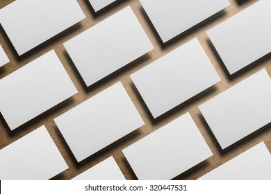 Corporate Stationery, Branding Mock-up, deep shadows with clipping path, isolated, changeable cardboard background.