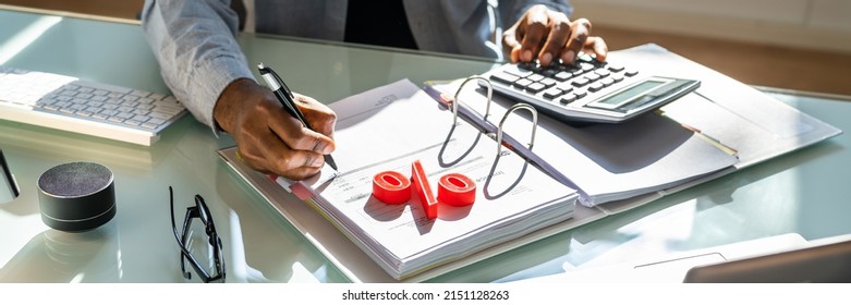 Corporate Tax And Interest Rate Percent. Calculating Percent