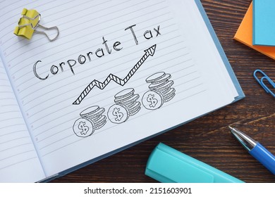 Corporate Tax Is Shown Using A Text