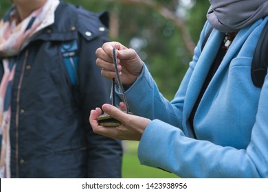 Corporate Workshop Facilitator Holding Meditation With Chimes