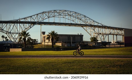 Corpus Christi, Texas, USA, 10-10-21 The Harbor Bridge