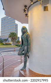 Corpus Christi, Texas, USA. March, 1st, 2022. Statue Of Selena Quintanilla In Corpus Christi.