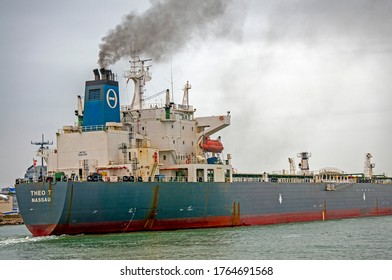 Corpus Christi, Tx/US - 12/31/2015:First Tanker To Carry US Oil For Export Leaves Port Of Corpus Christi Tx