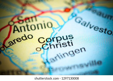 Corpus Christi. USA On A Map